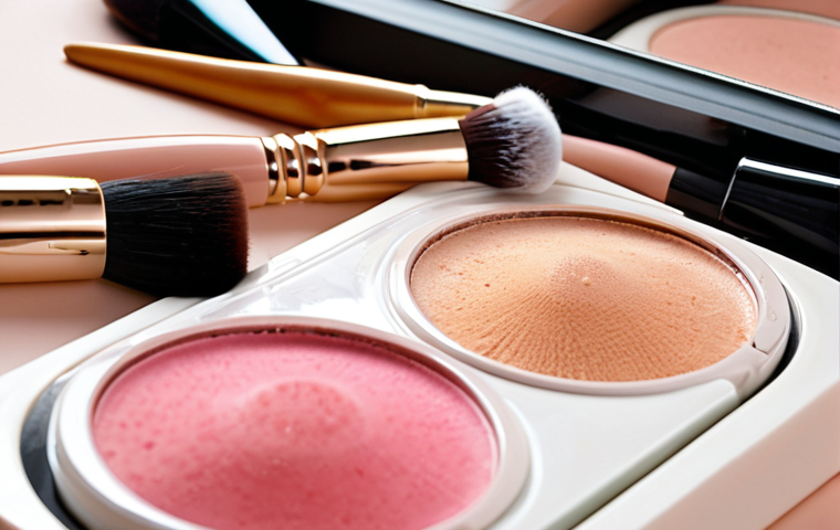 **Image Prompt:** Close-up shot of various makeup brushes (blush, foundation, eyeshadow) being cleaned with different types of cleansers: a spray, a solid cleanser, and a liquid cleanser. Focus on the textures of the bristles and the cleaning process. Italian setting, potentially a well-lit vanity.