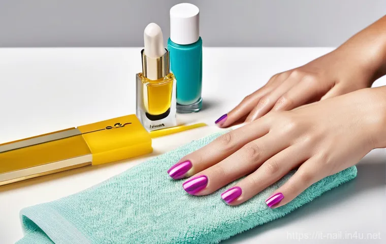 유리 파일과 금속 파일 비교 - **Prompt 2: The Efficacy of Metal for Strong Nails**
    "A dynamic close-up image capturing the qui...
