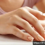 Home 15 네일 오일과 큐티클 오일 추천 - **Prompt 1: Serene Nail Oil Application**
"A close-up shot of a woman's hands delicately massagi...