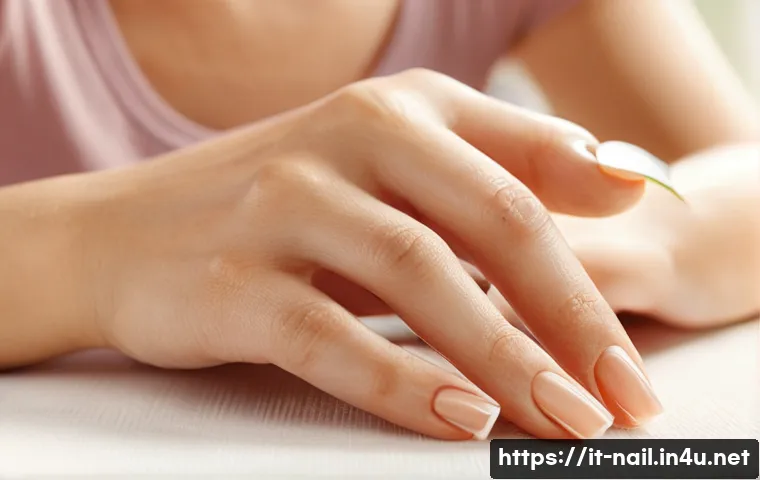 네일 오일과 큐티클 오일 추천 - **Prompt 1: Serene Nail Oil Application**
    "A close-up shot of a woman's hands delicately massagi...