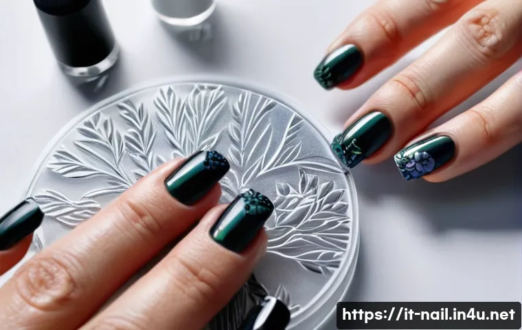다이소 네일 스탬프 사용법 - **Image Prompt: The Art of Stamping in Action**
    A close-up, high-definition photograph capturing...