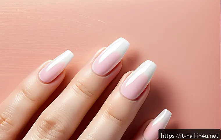 프렌치 네일 셀프 아트 팁 관련 이미지 1